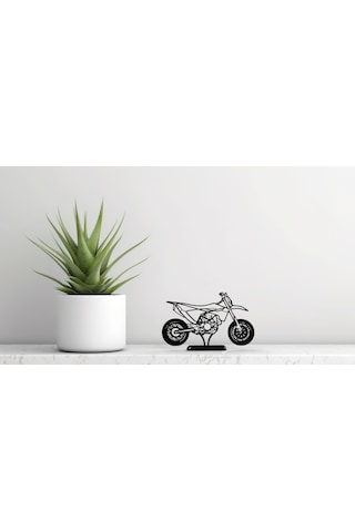 3d Baskı Süpermoto Motosiklet Masa Dekoru 20cm Modern El Yapımı
