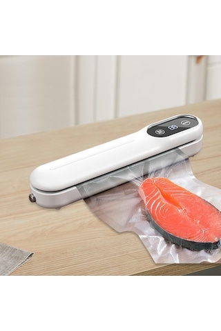 Createtech Vakum Tasarrufu Paketleyici Mühürleyen Homyl Gıda Ekmek Beyaz Beyaz Ob Beyaz