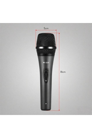 Fortunelane 320 Metal Dinamik Mikrofon: Yüksek Kaliteli Ses, Kalp Formu Yönlendirme, Dayanıklı Yapı, Klüp & Karaoke İçin İдеal