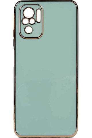 Xiaomi Redmi Note 10S Kılıf Zore Bark Kenarları Altın Renk Kılıf