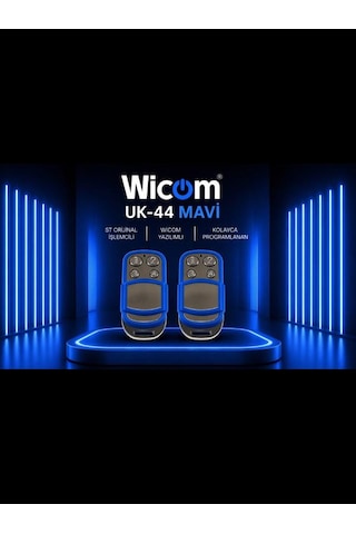 Wicom Mavi Renkli Uk-44 Akıllı Kodlanabilir Kumanda Otomatik Kapı Motoru,bariyer,kepenk,panjur 2 Adet Wicom Mavi Renkli Uk-44 Akıllı Kodlanabilir Kumanda Otomatik Kapı Motoru,bariyer,kepenk,panjur 2 Adet