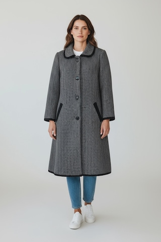 Kadın Önü Düğmeli Cepli Kalın Triko Hırka Vizon