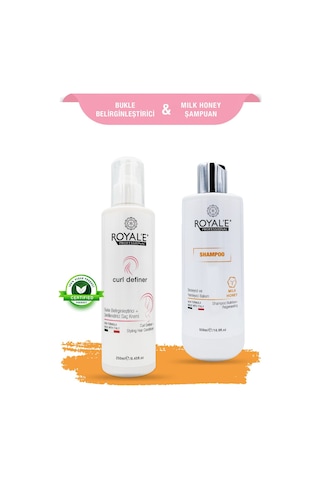 Royale Professional Bukle Belirginleştirici Saç Kremi Curl Definer 250 Ml + Argan Keratin Şampuan 500 Ml
