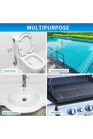 Tuvalet Klozet Temizliği İçin Ponza Taşı, Pas. Fayans Temizleyici, Gri Gri