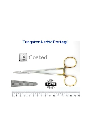Leobone Surgical TC Needle Holder & Portegü Tungsten Karbid