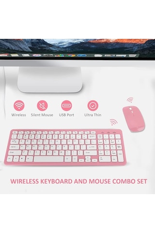 Platoon Pl-390 Kablosuz Wireless Klavye Mouse Set