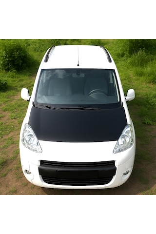 Peugeot Partner 2008-2018 Arası Tam Kaput Maskesi Siyah Deri Sportif Ve Koruyucu 1 Adet