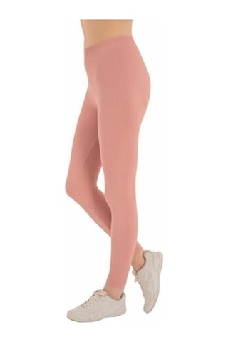 Crozwise Kadın Tayt Fitilli Simless Bayan 3168-pembe