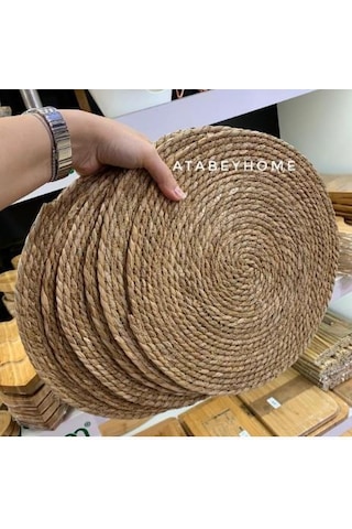 BAMBUM  Laus - Servis Hasır Yuvarlak 33 CM