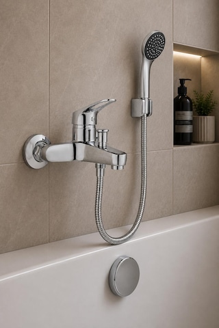 Arsu Kumru Banyo Bataryası Pirinç Krom Banyo Bataryası