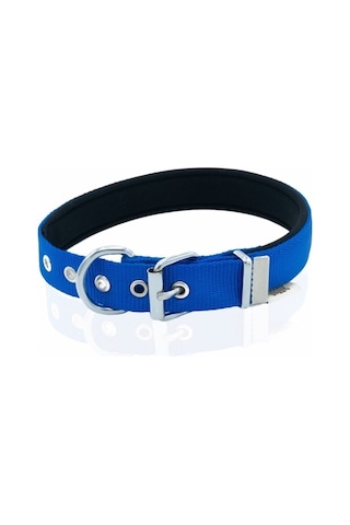 Doggie Konfor Dokuma Boyun Tasması Royalblue 2.5 x 42-50 CM Mavi