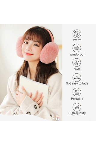 Springsun Kadınlar İçin Yumuşak Ve Sıcak Katlanabilir Kulaklık - Kış Sporlarına Uygun Gri