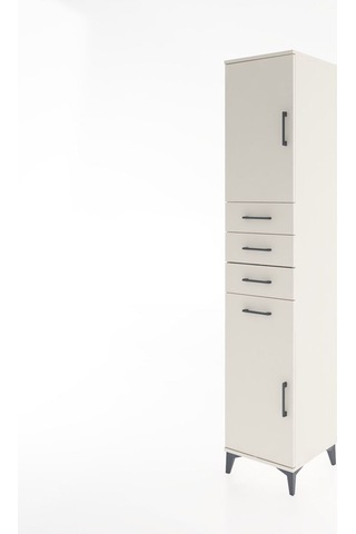 Hyperion Dolap 3 Raflı 4 Çekmeceli 2 Kapaklı 44x44x221 Aytaşı... Aytaşı