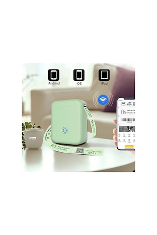 Newface - 660 - P11 Kablosuz Etiket Yazıcı - Csmo-tex - - Siyah