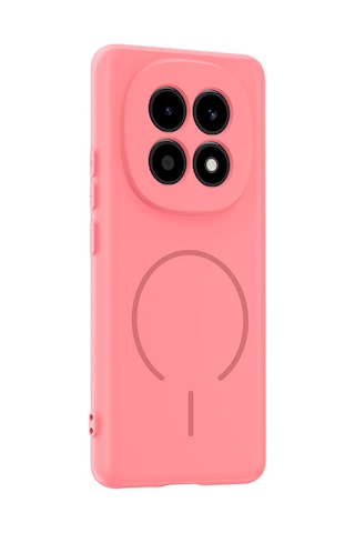 Maks Technology Redmi Note 15 4g Kılıf M-safe Şarj Özellikli Mkst Meta Kapak - Rose Pembe