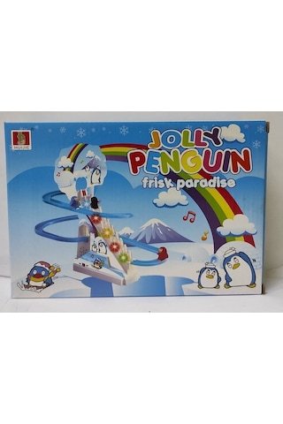 Oyuncak Penguen Kaydıraklı Işıklı Sesli Dön Dolaş Kaydıraklı Merdivenli Penguen