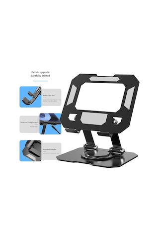 Appa 360 Derece Dönebilen Katlanabilir Metal Tablet-telefon Tutucu Yk-tx20