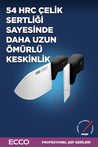 Pirge Ecco Şef Çantalı Bıçak Seti 6 Parça Siyah