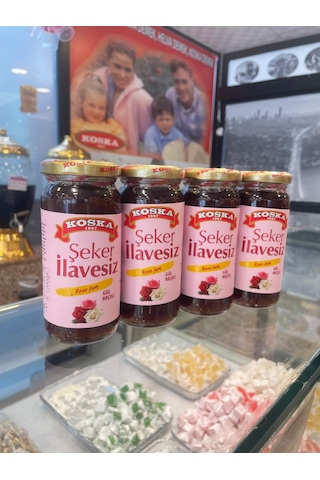 Koska Şeker İlavesiz Gül Reçeli 270 Gr Koli 12 Adet