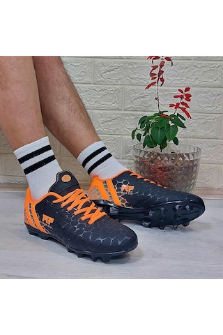 M.p 1357 Siyah-turunucu Krampon Çimsaha Futbol Ayakkabı 001