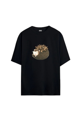 Ogc Kirpi Oversize Unisex T-shirt Siyah