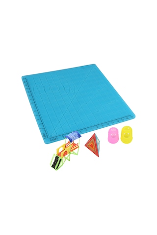 Geekyou Mavi Silikon 3d Yazıcı Kalem Kopyalama Tahtası A Tipi - 1 Adet + 2 Adet Rastgele Renkli Parmak Kapağı