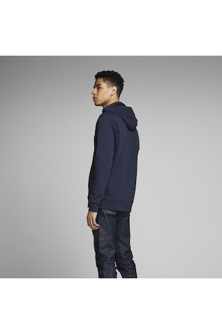 Jack & Jones Sweat Hood Corp Logo 12152840-Nvy (371286327) Lacivert
