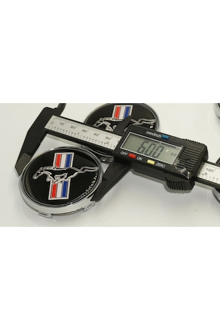 Dk Tuning Mustang Koşan At Jant Göbeği Kapak Seti 60mm