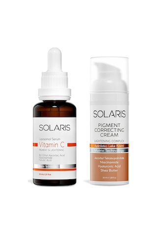 Solaris Vitamin C Serum 30 ML + Aydınlatıcı Leke Kremi