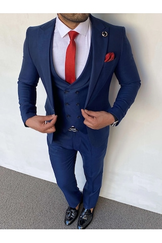 Modefendi Slim Fit İtalyan Kesim Düz Model Takım Elbise Parlement