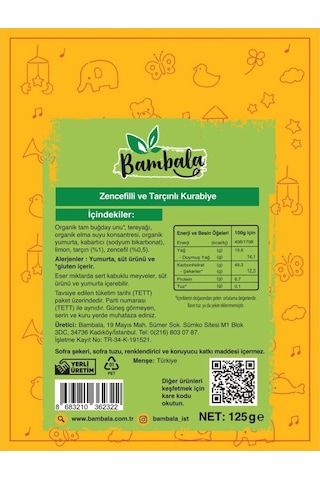 Zencefilli-tarçınlı Kurabiye 2x 125g