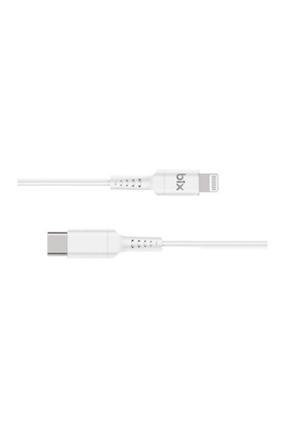Bix 3A Mfi Sertifikalı Type-C To Lightning AppleiPhone / Apple Uyumlu Ipad Şarj Ve Data Kablosu Beyaz 1 Metre