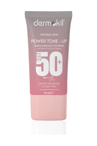 Dermokil Power Tone-Up Güneş Koruyucu Yüz Kremi SPF50+ 50 ML