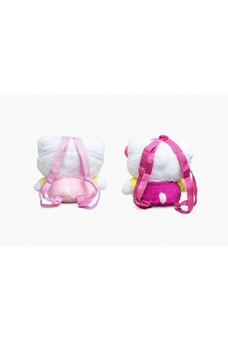 Mudanis Peluş Hello Kitty Sırt Çantası Alk3002 Beyaz