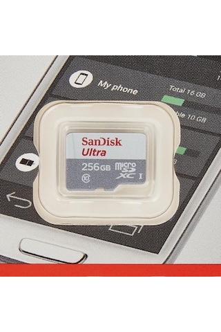256gb Ultra Lite Microsdxc 100 Mb, Beyaz/gri