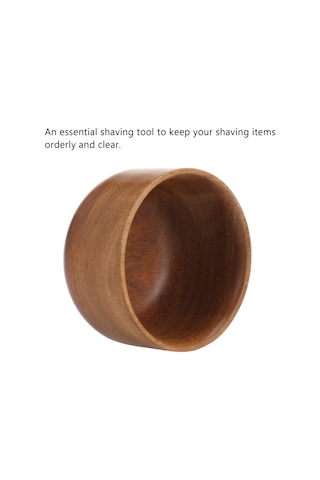 Moveevo Erkek Tıraş Sabunlu Ahşap Sakal Kabı - Güvenli & Pratik