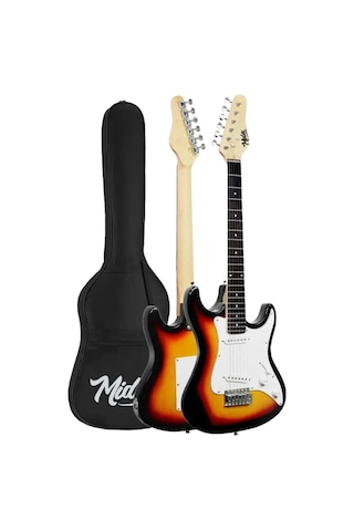 Midex Ceg-36sb 8-12 Yaş Çocuklar İçin Amfili Full 3/4 36 İnç Elektro Gitar Seti Sunburs