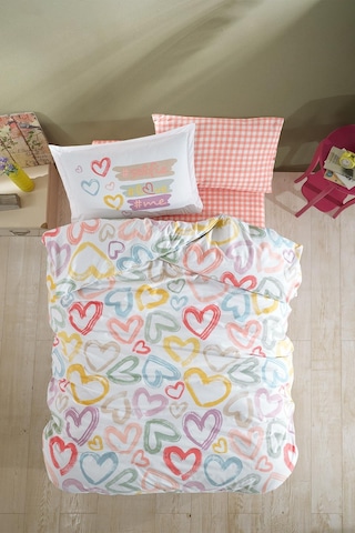 Clasy Ranforce Nevresim Takımı Tek Kişilik Selfie V1 Pudra Pudra