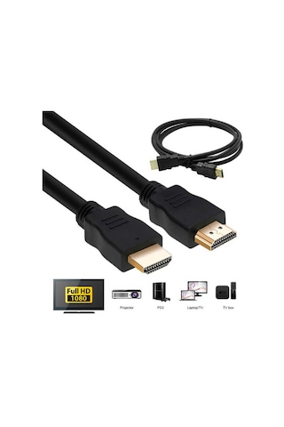 50 Cm Kısa Hdmi Kablo Uydu Alıcısı Ps3 Full Hd 3D Destekli