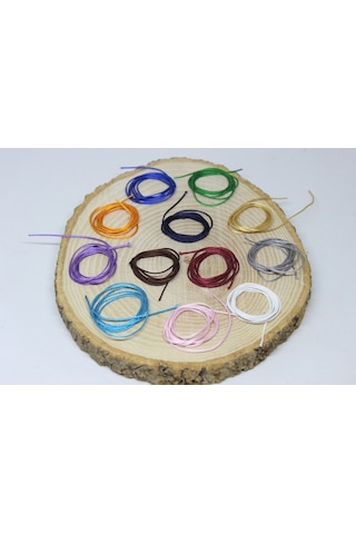 Paraşüt Ipi 12'Li Set 0.8Mm / 1 Metre (0.8Mm Ve Üzeri Taşlar Için Çok Renkli