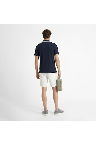 Nautica Erkek Lacivert Regular Fit Polo Yaka T-shirt Düz K65345t Lacivert