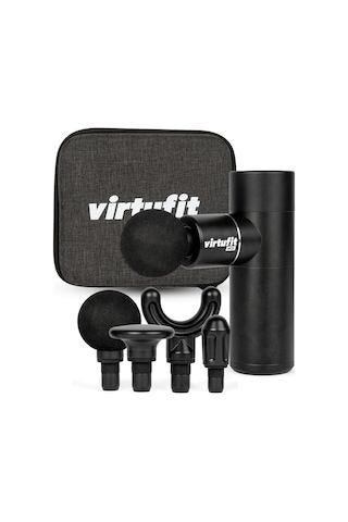 Virtufit M1s Mini Masaj Tabancası - 4 Aparat - Şarj Edilebilir - Kas Masajı - Kablosuz - Saklama Kutusu Dahil - Profesyonel
