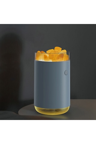 Honmex Pembe Kristal Tuz Taşı Içeren Ev Ofis Kullanıma Uygun Renkli Led Işıklı Hava Temizleyici Nemlendirici