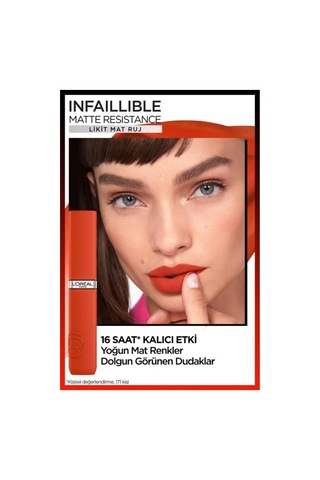 L'Oréal Paris Infaillible Matte Resistance Likit Mat Ruj 230 Shopping Spree