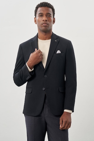 İmza Koyu Lacivert Gabardin Mono Yaka Tam Astar Esnek 6 Drop Slim Fit Casual Ceket 1002245162 Koyu Lacivert