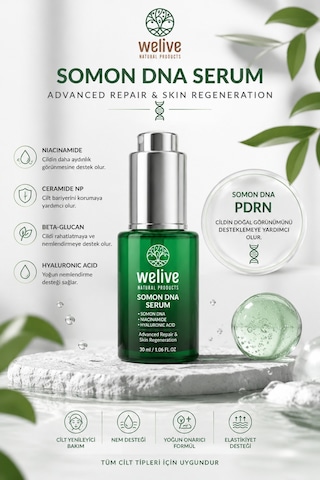 Welive Somon Dna Serum 30 Ml Hyaluronic Acid, Niacinamide, Ceramide Np & Beta Glucan