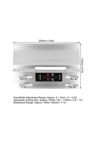 Tenfowee Alüminyum Alaşımlı Seramik Taş Kesim Aleti, 45 Derece Köşe Oluşturucu, Sabit Ve Dayanıklı Tasarım