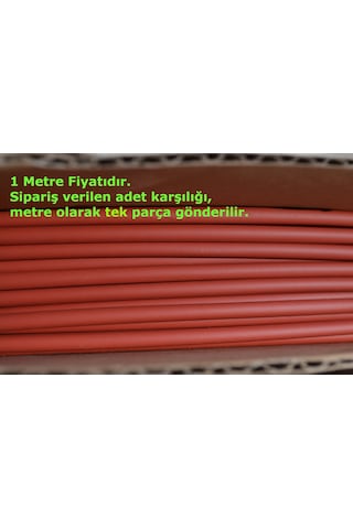 1 Metre 3,2mm Kırmızı Isı İle Daralan Makaron Kablo Izolasyon