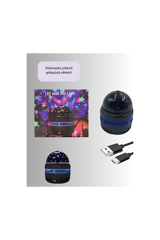 Galaxy Projektörlü Gece Lambası