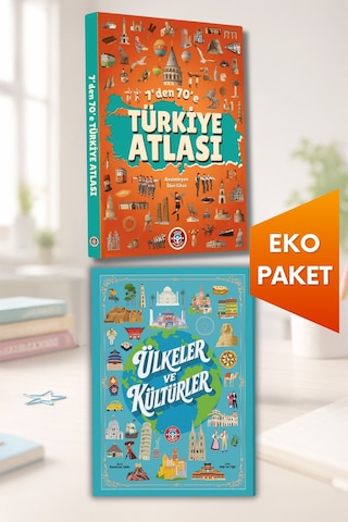 7'den 70'e Türkiye Atlası - Ülkeler Ve Kültürler Eko Paket